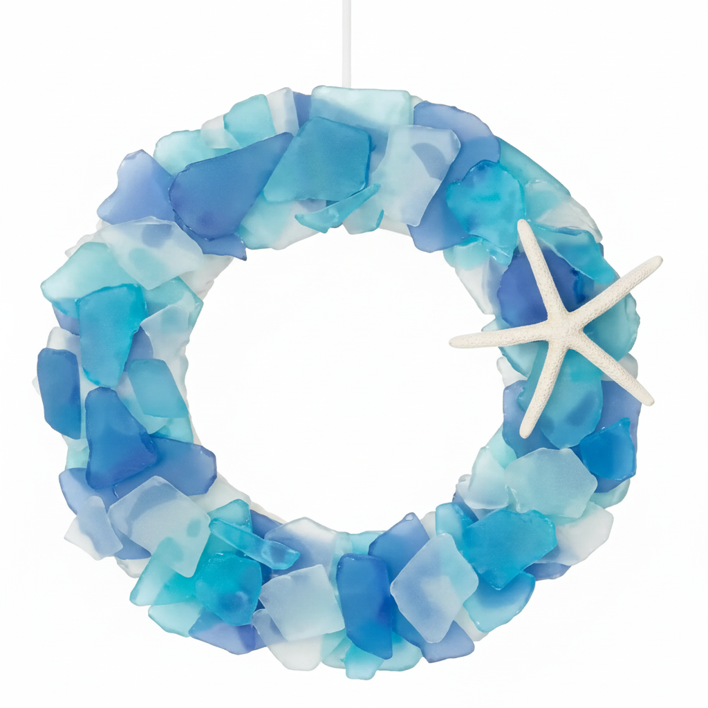 Seaglass Wreath