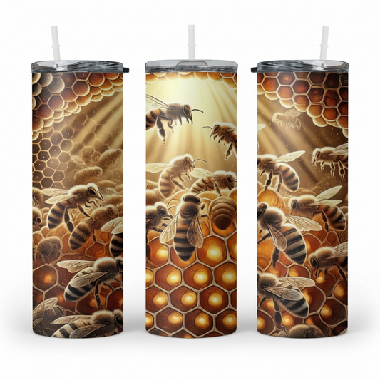 Honeycomb & Bees - 20Oz Tumbler