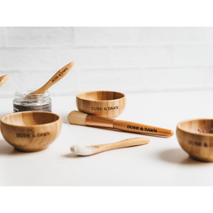 Clay Mask Mixing Bowl, Brush & Spoon Set