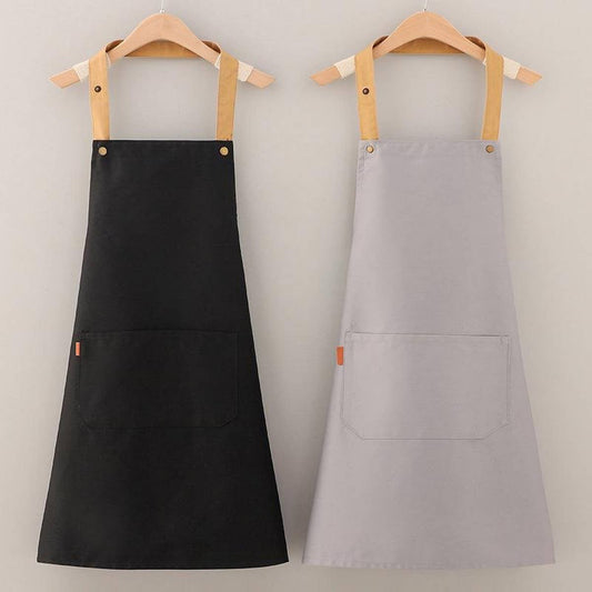 Solid Color Waterproof Work Apron