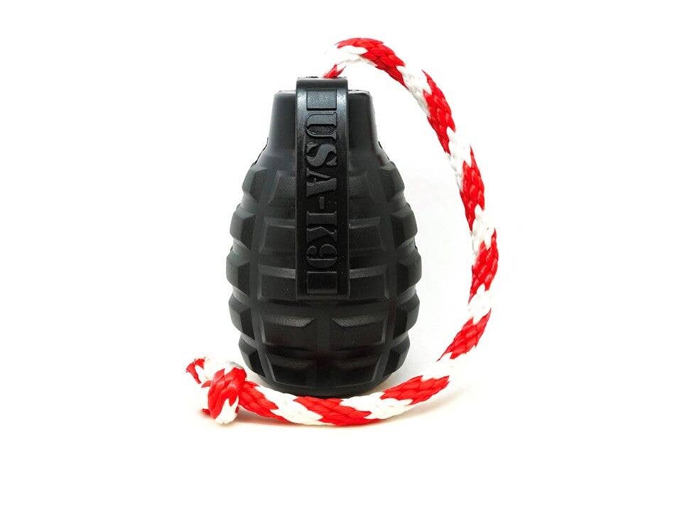 USA-K9 Magnum Grenade - Chew Toy - Reward Toy - Black