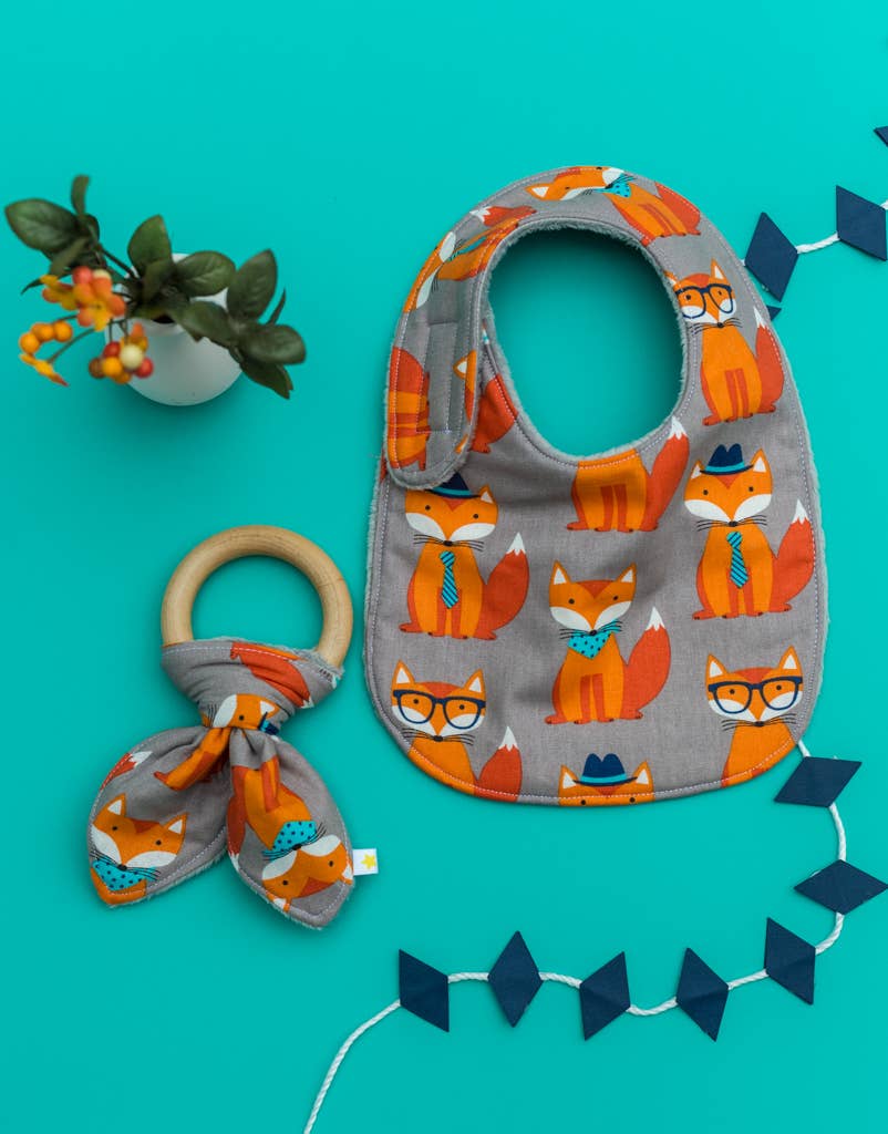 Hipster Fox Bib