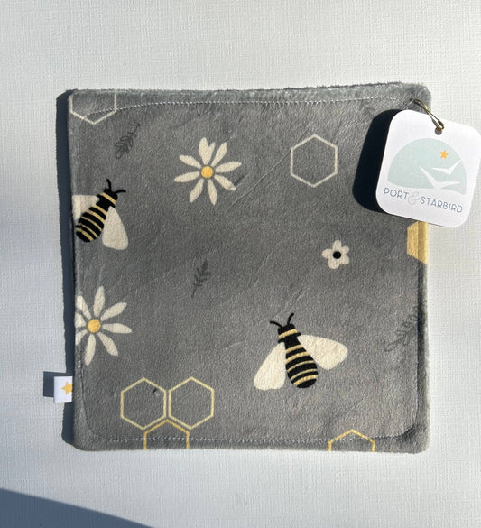 Don't Worry, Bee Happy Minky Crinkle Sensory Toy