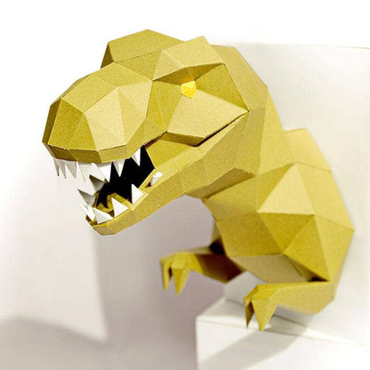 T-Rex 3D PaperCraft Wall Art, PaperCraft Origami Model