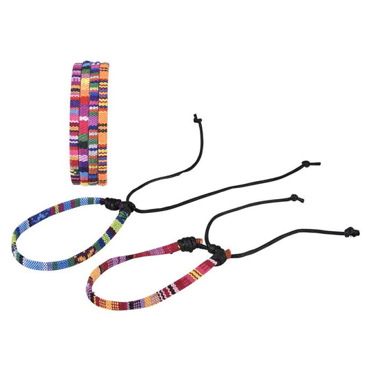 Multi Colored Rainbow Adjustable Friendship Bracelet