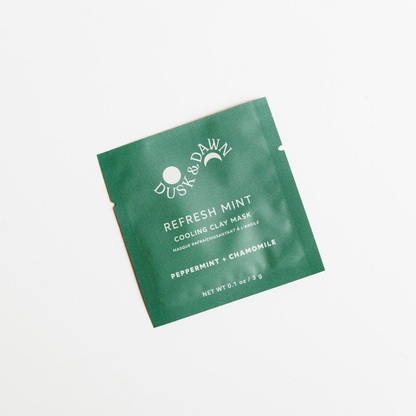 Refresh Mint Cooling Clay Dry Mask - 1 Mask Treatment Pouch