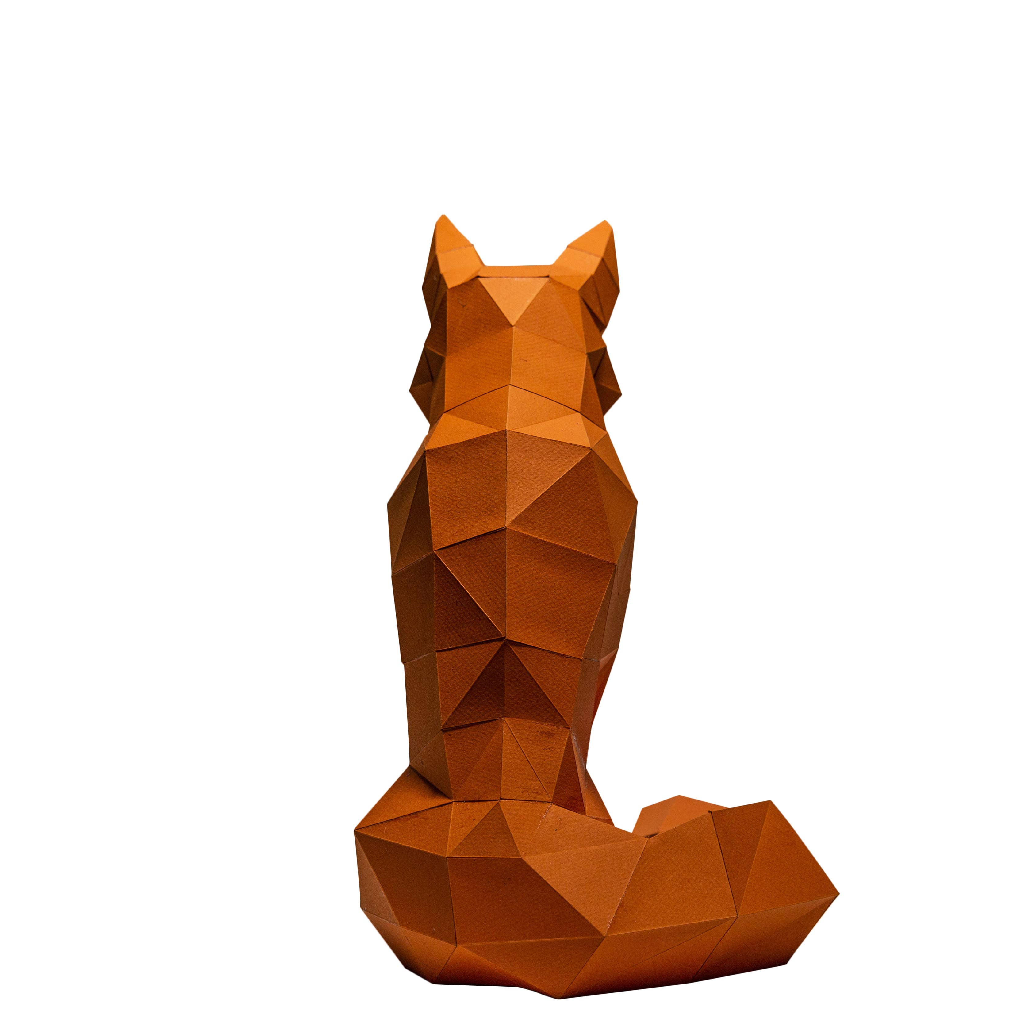 Fox 3D Origami Model PaperCraft Kit