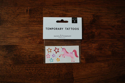 Unicorn Party Temporary Tattoos