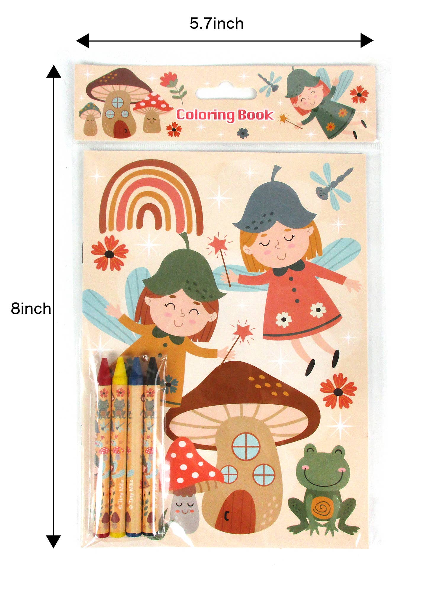 Garden Gnomes Coloring Books with Crayons Party Favors
