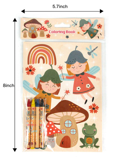 Garden Gnomes Coloring Books with Crayons Party Favors