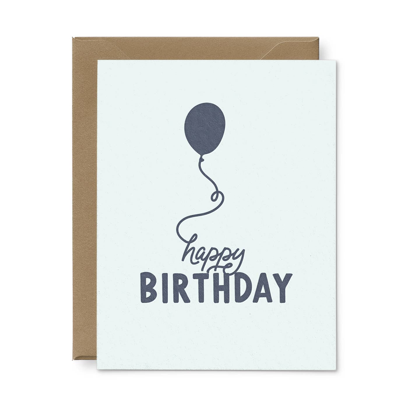 Happy Birthday Balloon Greeting Card - Single