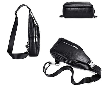 FR Fashion Co. Premium Leather Sling Backpack
