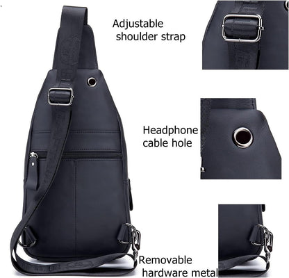 FR Fashion Co. Casual Leather Chest Bag