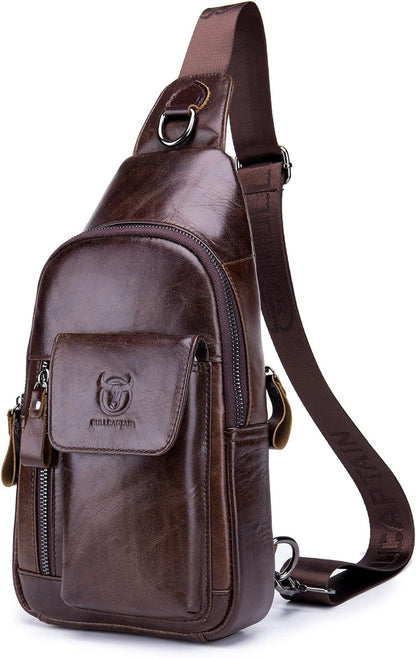 FR Fashion Co. Casual Leather Chest Bag