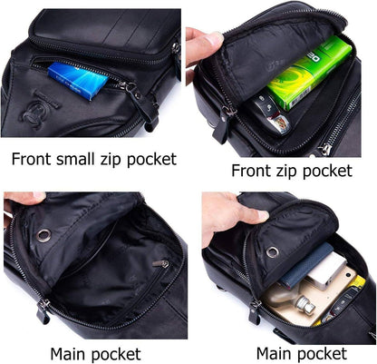 Leather Crossbody Chest Bag – Refined & Rugged