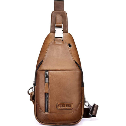 Executive Leather Sling Bag – Sophisticated & Functional