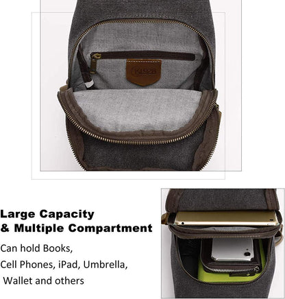 FR Fashion Co. Vintage Canvas Crossbody Sling Bag