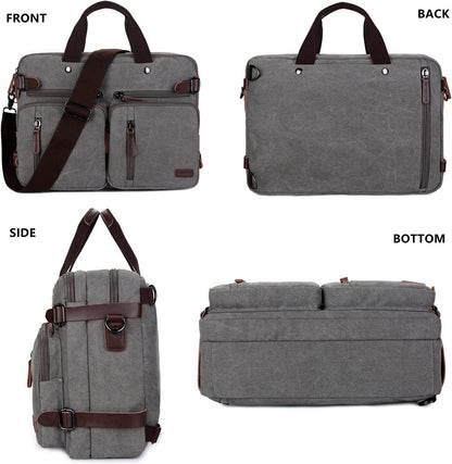 FR Fashion Co. 17" Convertible Briefcase Backpack