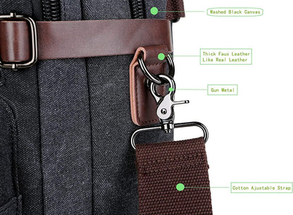 FR Fashion Co. 17" Convertible Briefcase Backpack