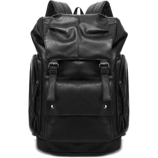FR Fashion Co. Men's 17" Leather Laptop Backpack