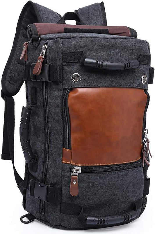 FR Fashion Co. 19" Men's Convertible Canvas Travel Backpack