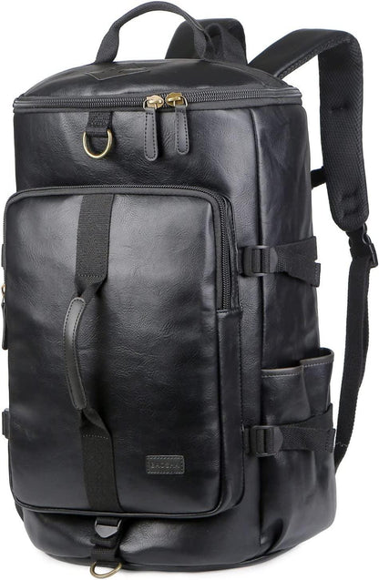 FR Fashion Co. 20" Men's Versatile Leather Duffel Bag