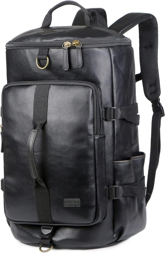 FR Fashion Co. 20" Men's Versatile Leather Duffel Bag