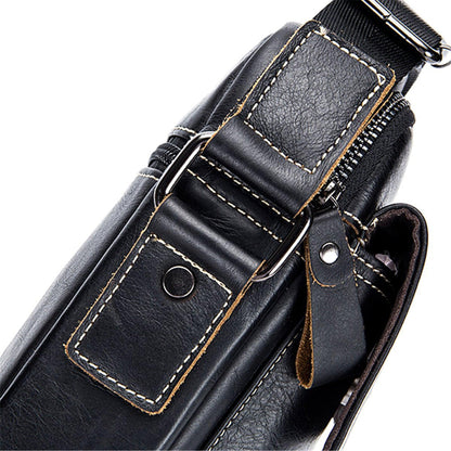 FR Fashion Co. Men's Genuine Leather Crossbody Bag