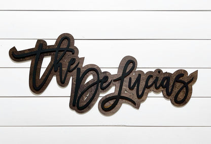 Custom 3D name sign