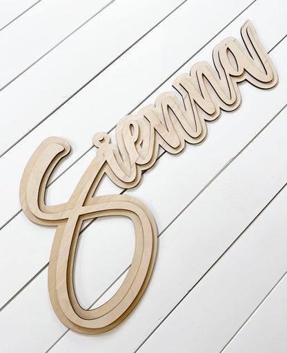 Custom 3D name sign