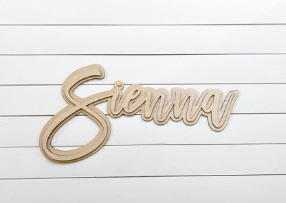 Custom 3D name sign