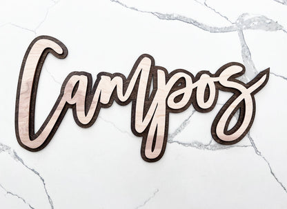 Custom 3D name sign