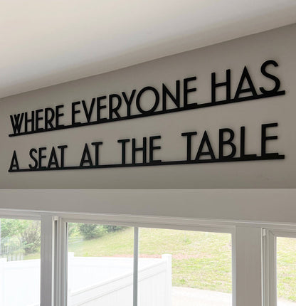 Where Everyone Has A Seat At The Table