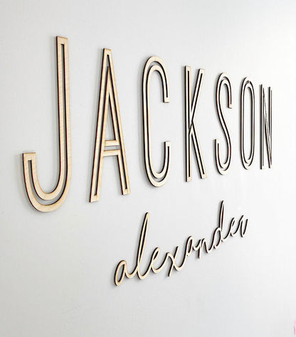 Custom Nursery Wood Name Sign