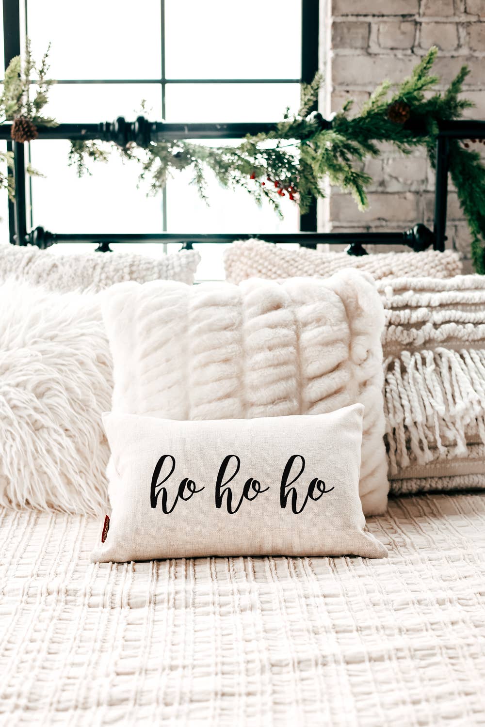 Ho Ho Ho Christmas Pillow